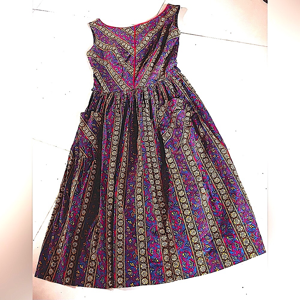 Kay Whitney by Huntington Vintage 50's Fit & Flare Sleeveless Dress